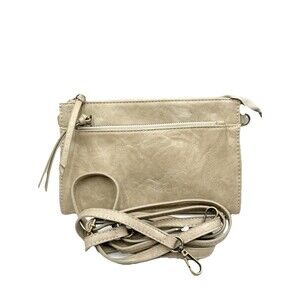 Joy Susan Gretchen Cream / Beige Karina Crossbody Purse Bag Removable Strap